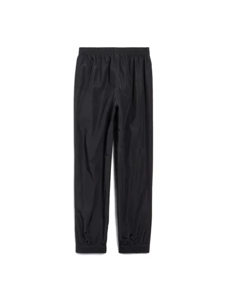 Lniane spodnie dresowe Balenciaga czarne