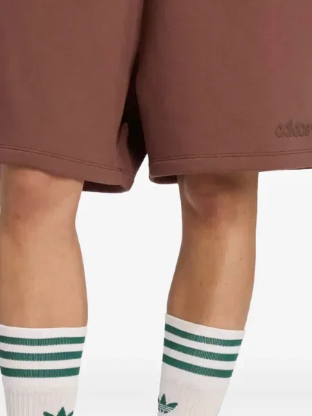 Fleece ριγέ sneakers Adidas με σχέδιο γκρι