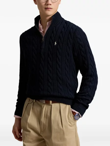 Șosete Polo Ralph Lauren cu broderie în carouri de flanelă verde