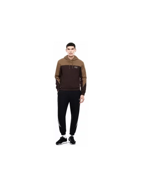 Mikina Emporio Armani Ea7 hnedá