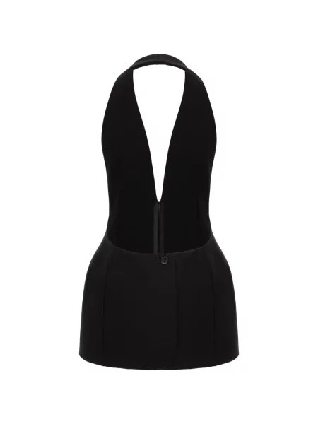Vestă Seen Users cu gât halter negru