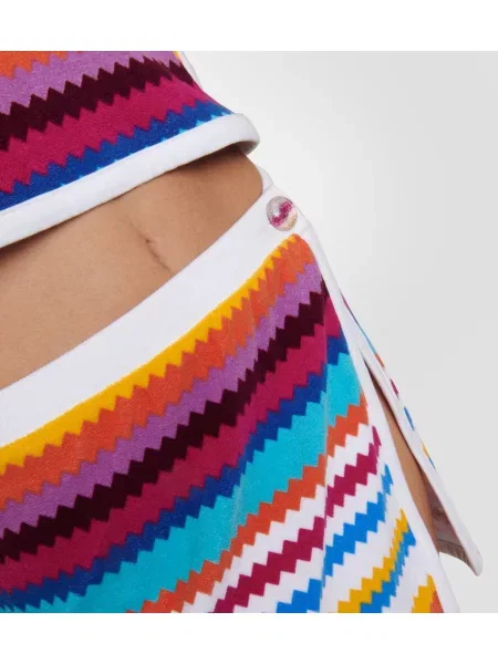 Fustă Missoni Mare cu dungi tricotate