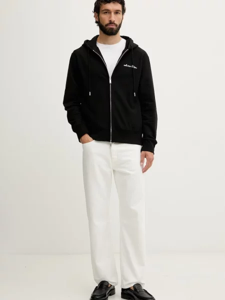 Sweatshirt Calvin Klein LS Prm Tery Script FZ Hoodie Black M črna