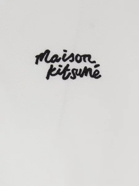 Polo Maison Kitsuné με κέντημα λευκό
