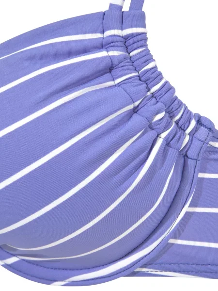VIVANCE Bikiny svetlomodrá biela