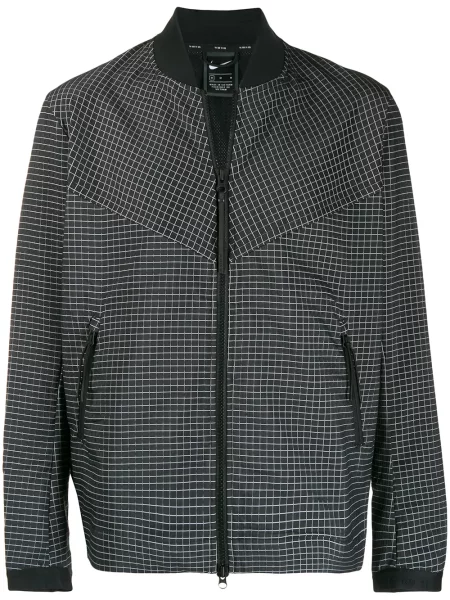 Geacă bomber Nike în carouri negru
