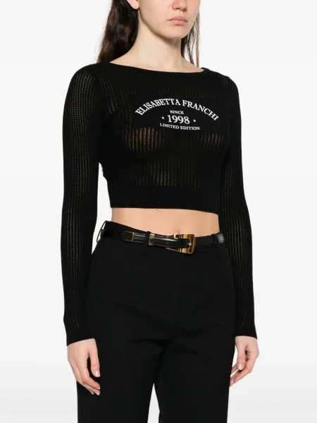 Pulover Elisabetta Franchi business negru