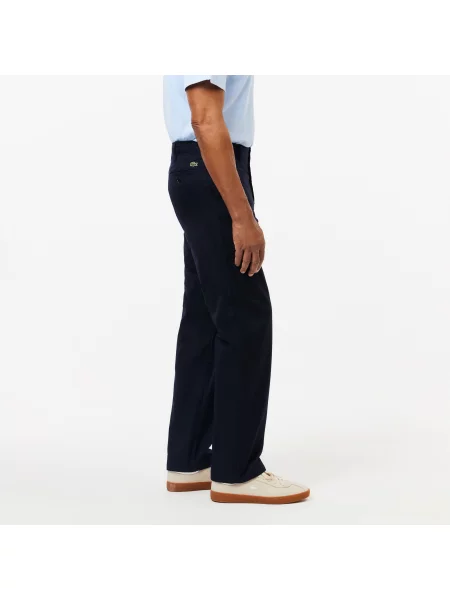 Lacoste Spodnie Straight Fit granatowy