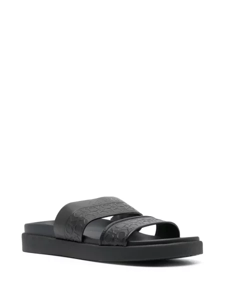 Papuci Calvin Klein din piele negru