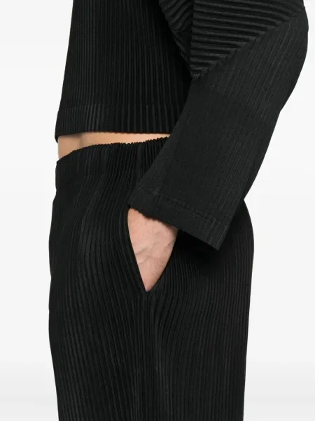 Plisirane hlače Homme Plissé Issey Miyake crna