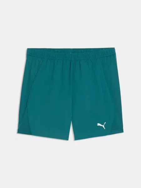 Короткие спортивные шорты Puma для бега зеленые