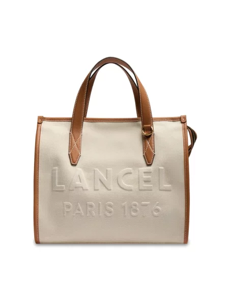 Shopperka Lancel beżowa