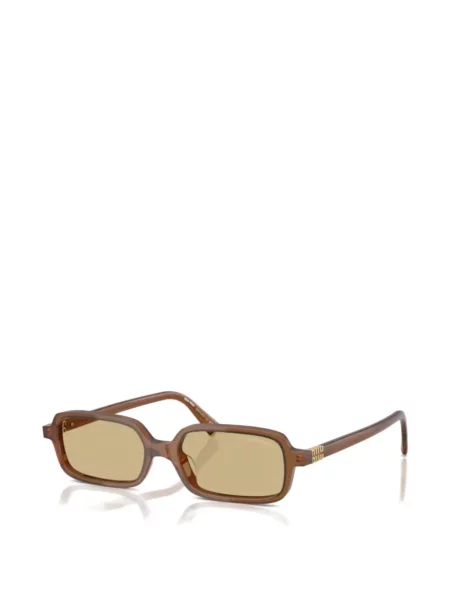 Γυαλιά ηλίου ορθογώνια Miu Miu Eyewear καφέ