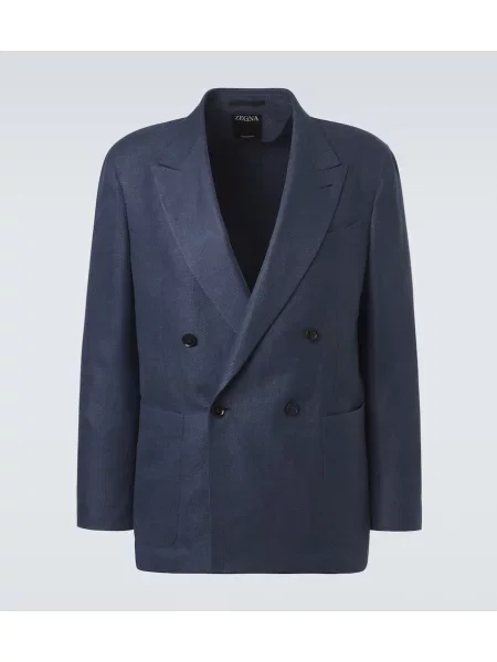 Sacou Zegna de lână albastru
