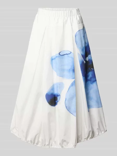 Spódnica midi z czystej bawełny model GEYSER' Max&co. biała