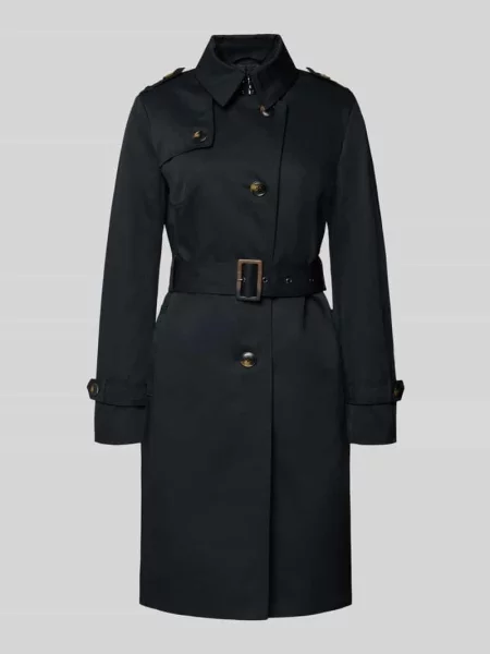 Trencz z materiałowym Jake*s Casual czarny