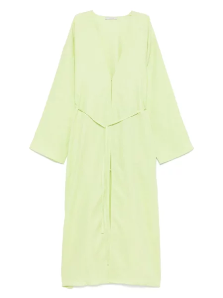 Ленено палто Asceno зелено