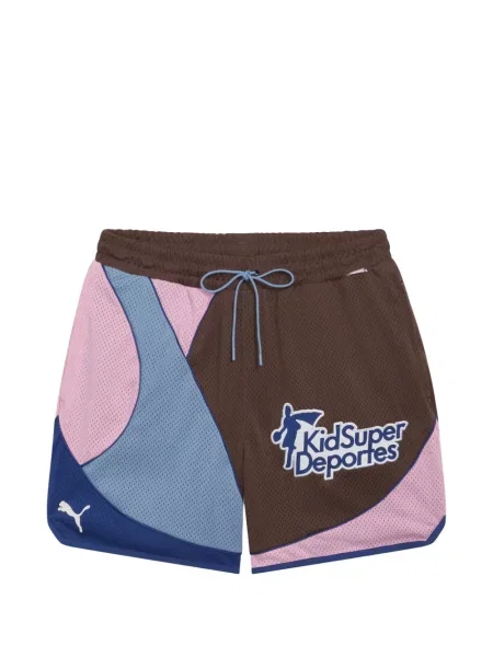 Pantaloni scurți Puma cu imagine maro