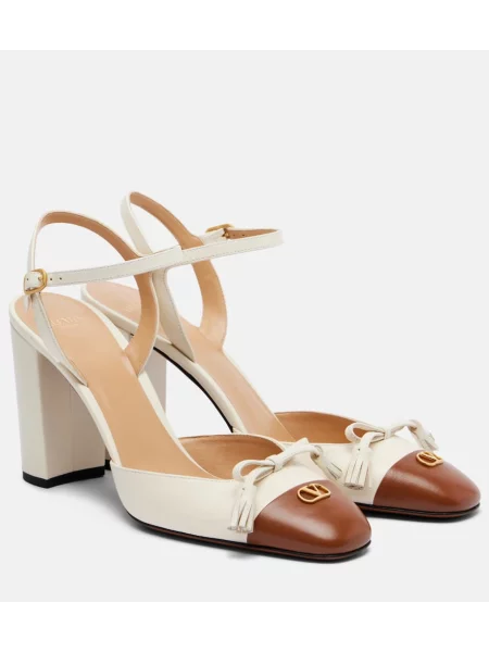 Pantofi cu toc Valentino Garavani din piele alb
