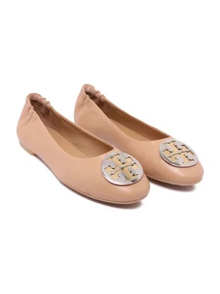 Balerinki Tory Burch beżowe