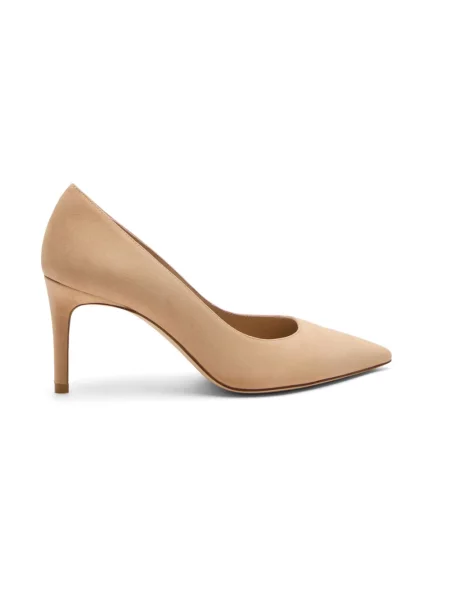Czółenka Stuart Weitzman skórzana beżowa
