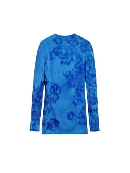 Desigual Bluză cu gât Ottawa albastru