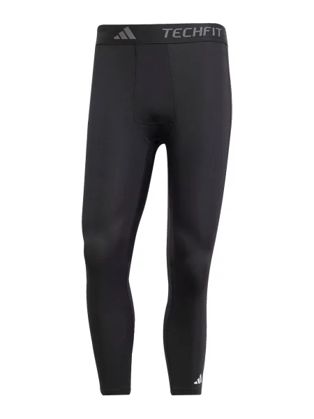 ADIDAS PERFORMANCE Sportovní kalhoty světle šedá / černá bílá