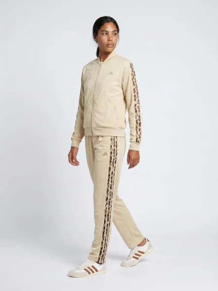 Trening Adidas cu dungi cu imagine bej