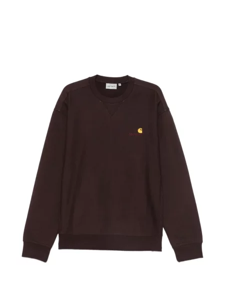 Hanorac Carhartt Wip cu broderie maro