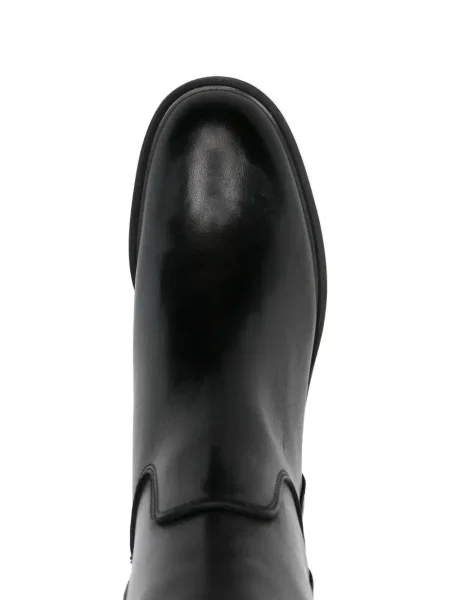 Botine Progetto din piele negru