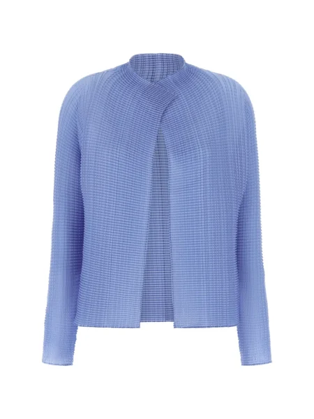 Cardigan Issey Miyake lung albastru