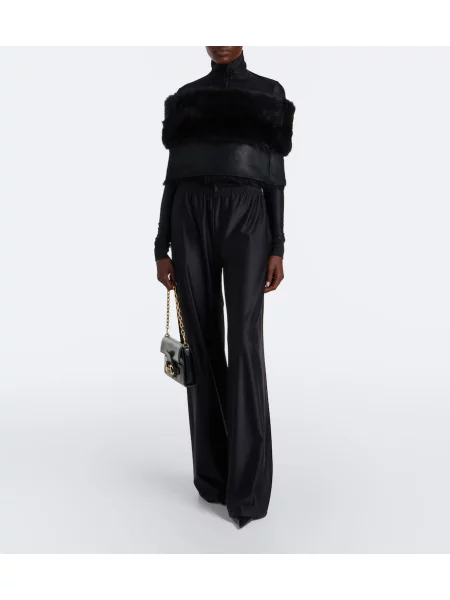 Top Gucci de mătase negru