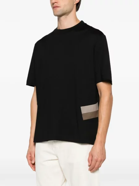 Tricou Low Brand cu dungi negru