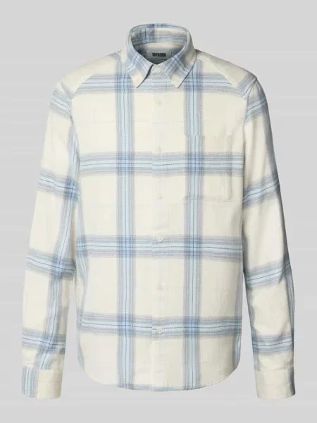 Koszula casualowa o kroju slim fit z kołnierzykiem typu button down model ‘LIET’ Drykorn niebieska