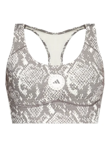 Sutien Adidas By Stella Mccartney cu imagine cu model piele de șarpe gri