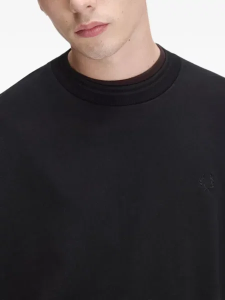 Hanorac Fred Perry cu broderie negru