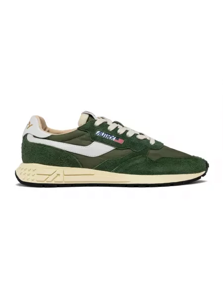 Sneakersy Autry zamszowe casual zielone