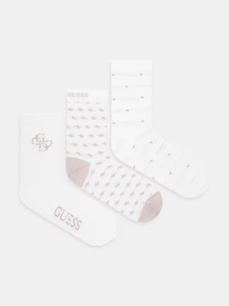 Чорапи Guess 3 чифта бяло