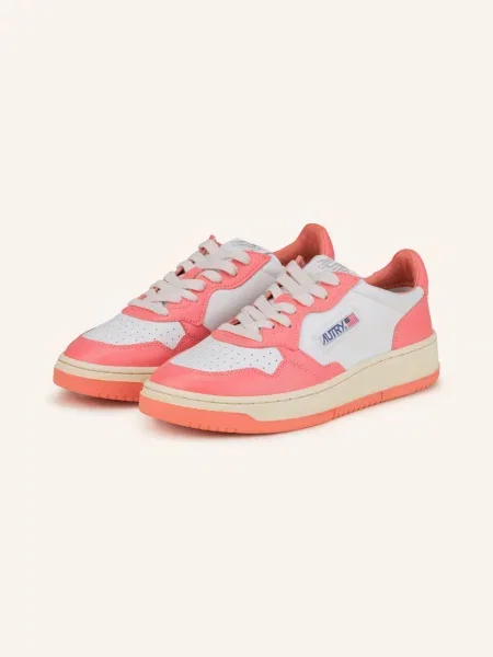 Autry Sneakersy Medalist Low bílá/ světle červená bílé