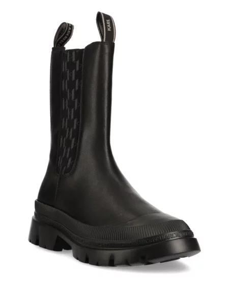 Botine Karl Lagerfeld din piele negru