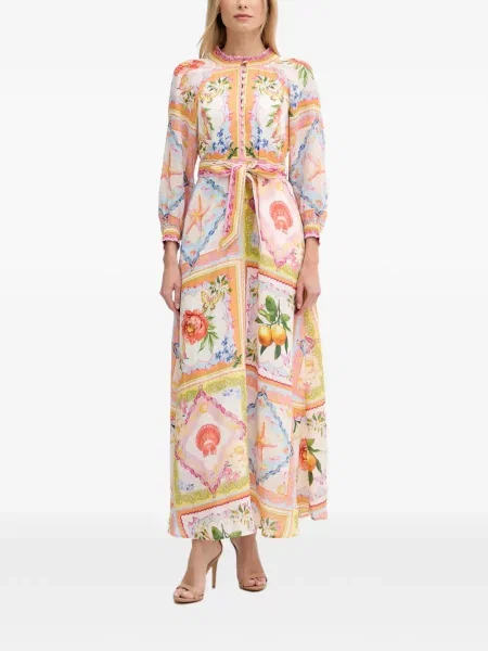 Rochie maxi Hale Bob cu model floral cu imagine portocaliu