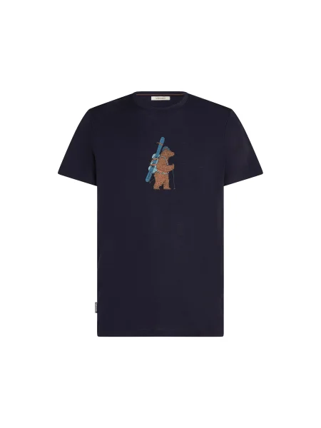 ICEBREAKER Tricou funcțional Tech Lite bleumarin portocaliu