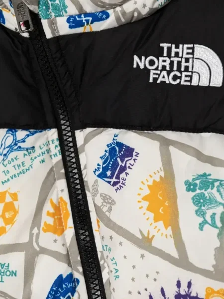 Płaszcz dziecięcy The North Face biały