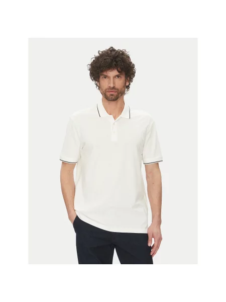 Armani Exchange Поло Regular Fit білий