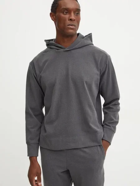 Calvin Klein Rekreacyjna Bluza Z Kapturem grau szara