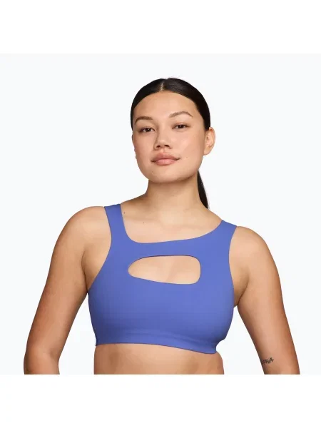 Спортен сутиен Nike Zenvy Light-Support Lightly Lined sapphire/white бяло