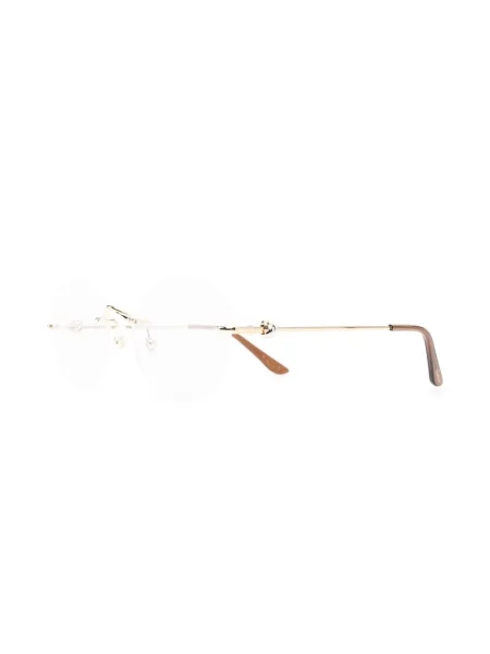 Saulės akiniai Cartier Eyewear auksinė
