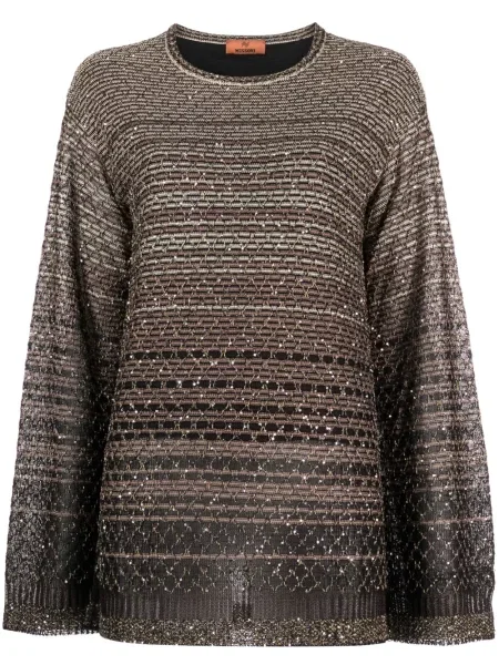Pulover Missoni cu paiete negru
