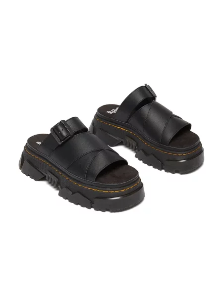 Шльопанці Dr. Martens Mattison на платформі чорний