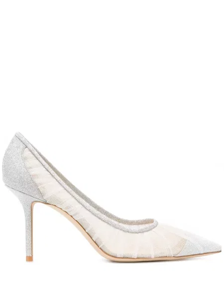 Pantofi cu toc Jimmy Choo alb